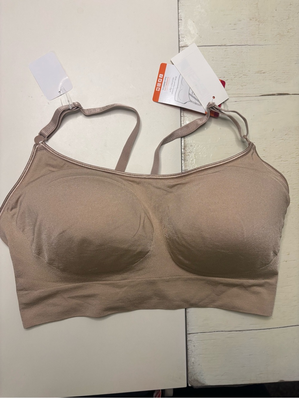 Warner’s Wireless Convertible Straps Bra Nude Size XL New Comfort